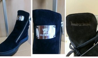 Oduzeta obuća sa lažnim natpisima „Burberry“, „Cesare Paciotti“, „Timberland“