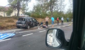 Udes na putu Podgorica Cetinje: Jedna osoba poginula, saobraćaj blokiran