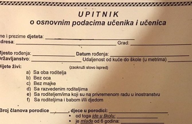 Obustaviti nezakonito prikupljanje podataka u školama