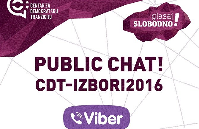 CDT pokrenuo Viber chat: Novi kanal za diskutovanje o izborima