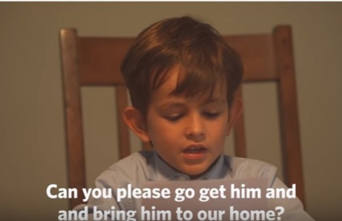 Šestogodišnjak pisao Obami, želi Omrana za brata(VIDEO)