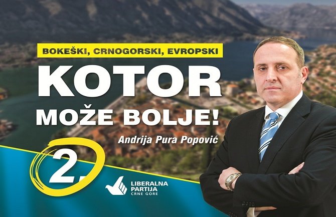 Grbović: Liberali u Kotoru za slobodnu carinsku zonu