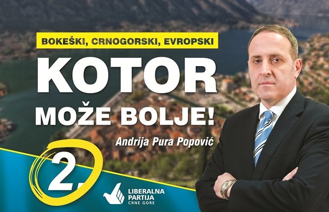 Čađenović: Liberali će hitno izraditi prostorni plan i zaštiti Kotor