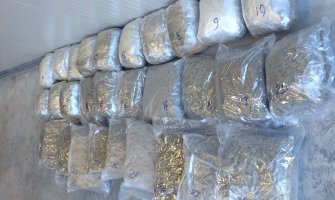 Zaplijenjeno preko 30,3 kg marihuane, uhapšen Albanac (FOTO)