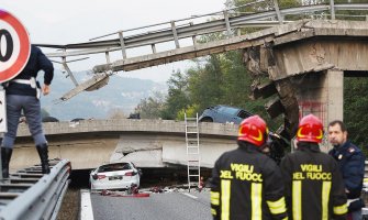 Milano: Srušio se nadvožnjak pod težinom pretovarenog kamiona, jedna osoba poginula