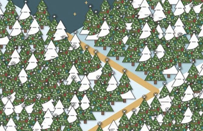 Riješite mozgalicu: Nađite patuljka među jelkama (FOTO)