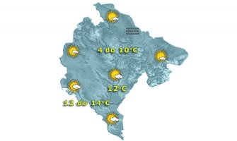Poslijepodne razvoj oblačnosti, do 14 stepeni
