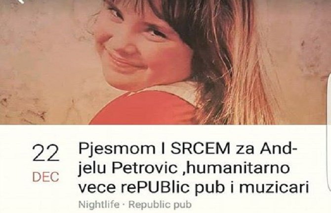 Podgorica: Pjesmom i srcem za Anđelu!