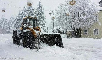 Najviše snijega palo na Cetinju(FOTO)