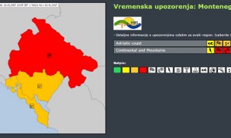 Za sjever izdat crveni meteoalarm: Očekuju se jaki udari južnog vjetra