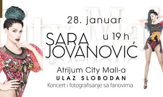 Sara Jovanović u City Mall-u 28. januara