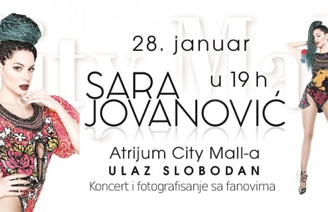 Sara Jovanović u City Mall-u 28. januara