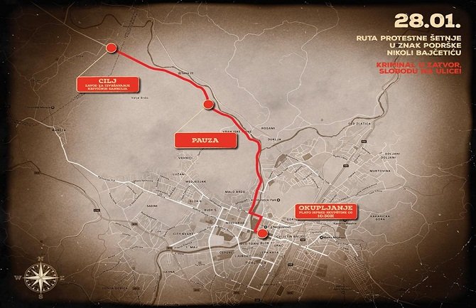 Protestna šetnja: Kriminal u zatvor, slobodu na ulice!