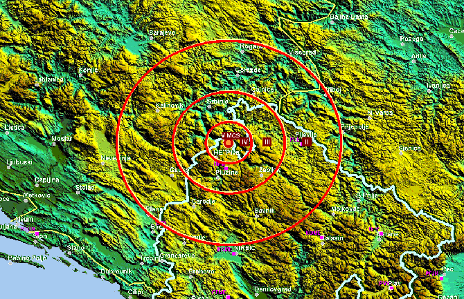 Još jedan zemljtres u Crnoj Gori