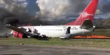 Peru: Avion sa 141 putnikom se zapalio i sletio s piste(VIDEO)