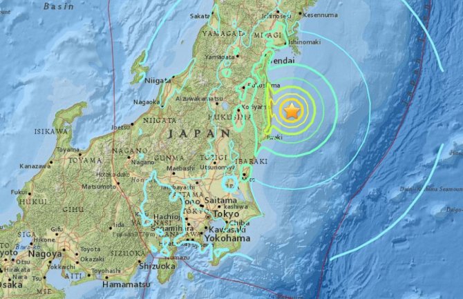 Snažan zemljotres potresao Japan