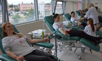 Zaposleni Telekoma učestvovali u akciji dobrovoljnog davanja krvi 