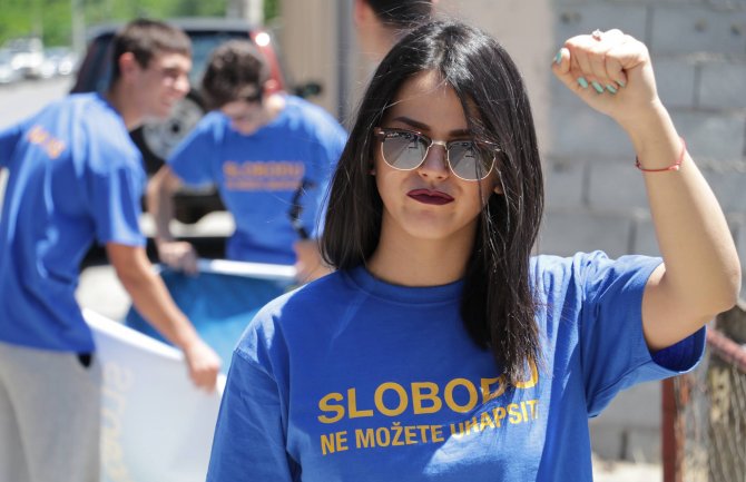 Performans Mreže mladih Pokreta za promjene: Spremni da se bore za slobodnu CG