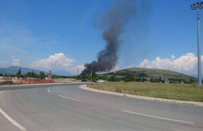 Podgorica:Požar kod KAPa(VIDEO)