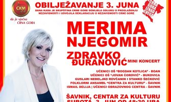 CKM obilježava 3.jun na Žabljaku koncertom Merime Njegomir