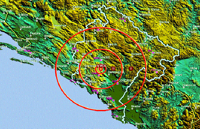 Zemljotres jačine 3,2 rihtera kod Drenovštice