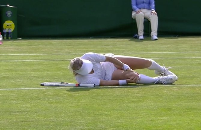 Vimbldon: Teška povreda Betani Matek-Sends (VIDEO)