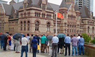 Povodom Dana državnosti: Crnogorska zastava podignuta i u Torontu