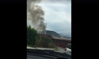 Mojkovac: Požar u pilani, dio grada bez struje (VIDEO)