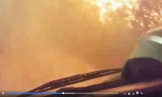 Pogledajte snimak crnogorskih vatrogasaca dok bježe od vatre