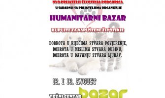 Humanitarni Bazar za pomoć napuštenim životinjama za vikend 