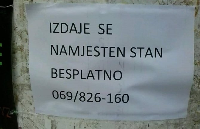 Pozvali smo Bjelopoljca koji besplatno izdaje stan, evo šta nam je rekao