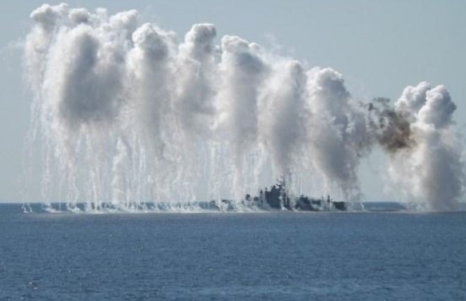 Izvedena vježba na moru sa bojnim gađanjem 