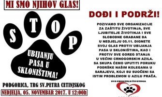 U nedjelju protestni skup ljubitelja životinja 