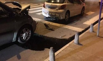 U udesu u Podgorici učestvovala dva vozila