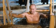 Putin se okupao u bogojavljenskoj vodi na minus 6! (FOTO)(VIDEO)