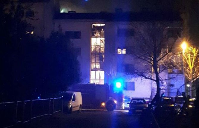 Podgorica: Požar u zgradi, zapalio se dimnjak