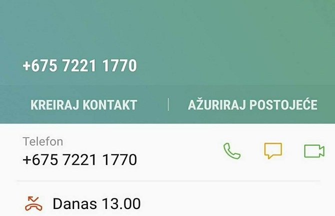 Ne uzvraćajte na poziv koji počinje sa +675, +685...