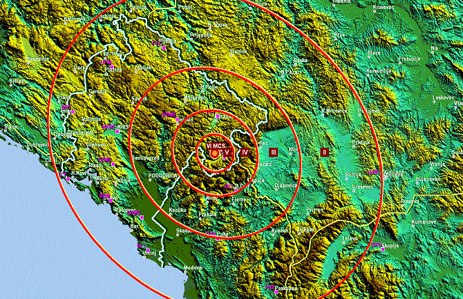 Zemljotres potresao Crnu Goru, epicentar kod Plava