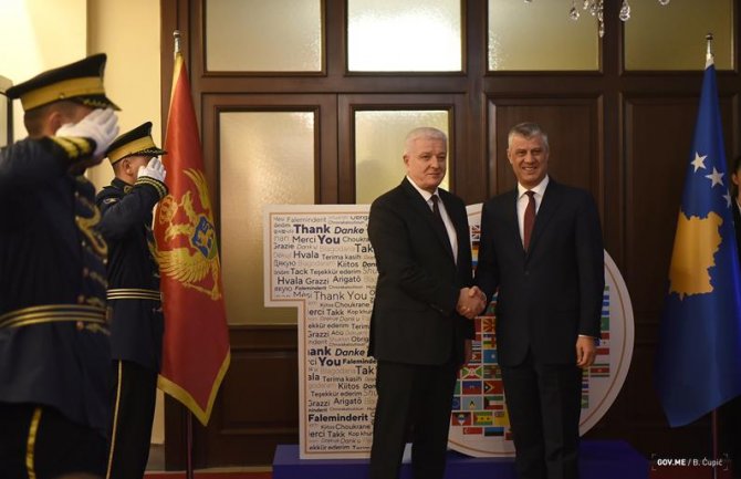 Tači pozvao na političko jedinstvo u vezi s ratifikacijom sporazuma o granici s CG