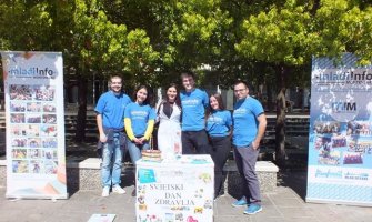 NVO Mladiinfo Montenegro mjerili građanima krvni pritisak, nivo šećera u krvi, tjelesnu težinu