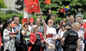 Sarajevo dočekalo turskog predsjednika: Erdogan stigao u zgradu Predsjedništva BiH 