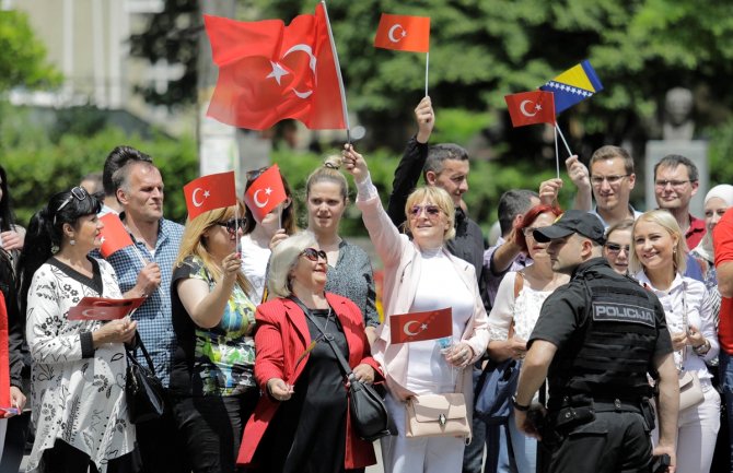 Sarajevo dočekalo turskog predsjednika: Erdogan stigao u zgradu Predsjedništva BiH 