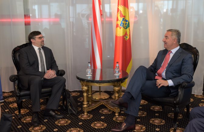 Đukanović sa Palmerom: Podrška SAD radi što bržeg dostizanja evropskih standarda