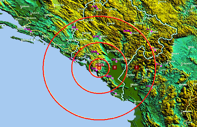 Slabiji zemljotres kod Očinića
