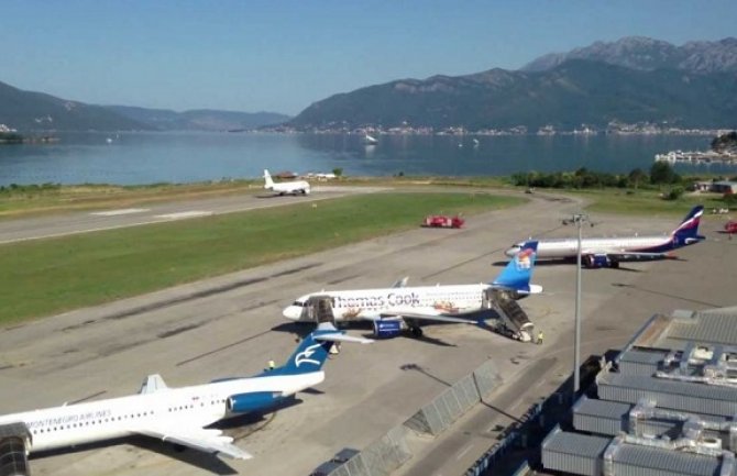 Tivatski aerodrom ove godine primiće  oko 1,25 miliona putnika