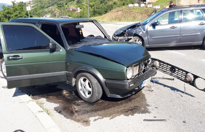 Udes na zaobilaznici: Djevojčica teže povrijeđena, Bjelopoljac lakše (FOTO)