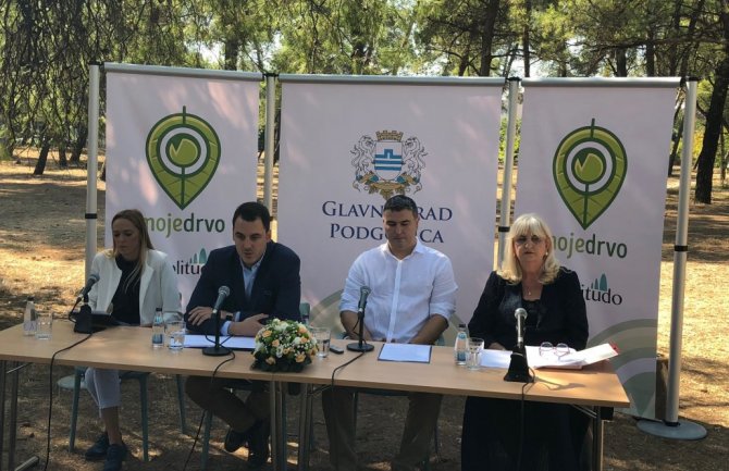 Na pet lokacija u Podgorici 1800 novih stabala kroz projekat “Moje Drvo”(FOTO)