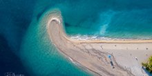 Čuvena plaža Zlatni rat opet promijenila izgled zbog oluje(FOTO)