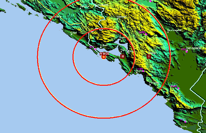 Zemljotres u Crnoj Gori, treslo se primorje