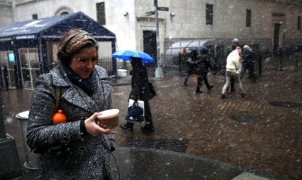  U Njujorku pao prvi snijeg ove sezone (FOTO)